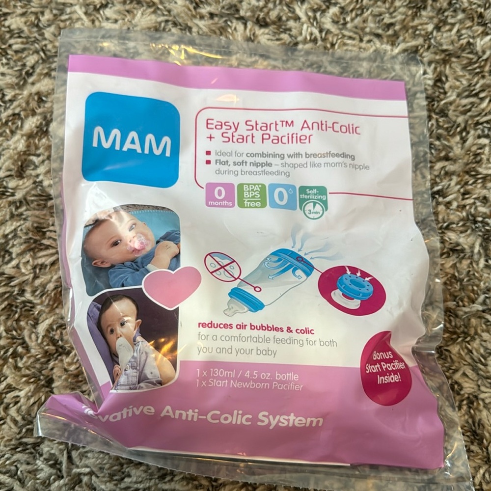 Easy start Anti Colic bottle + start pacifier